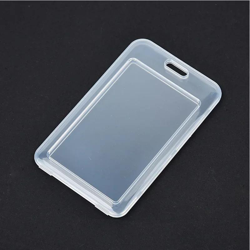 1pcs Transparent PVC Bank Bus Credit Card Holder Cover Storage Card & ID Holders Womem Men Kid's Card Protector Cover Wallet