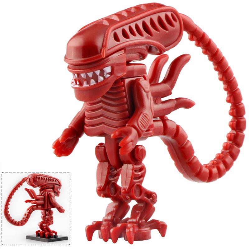 Neu Der Gott des Krieges Film Predator vs. Alien Modell Zusammenbauen Figur Blöcke Konstruktion Baubar Baustein Spielzeug Für Kinder