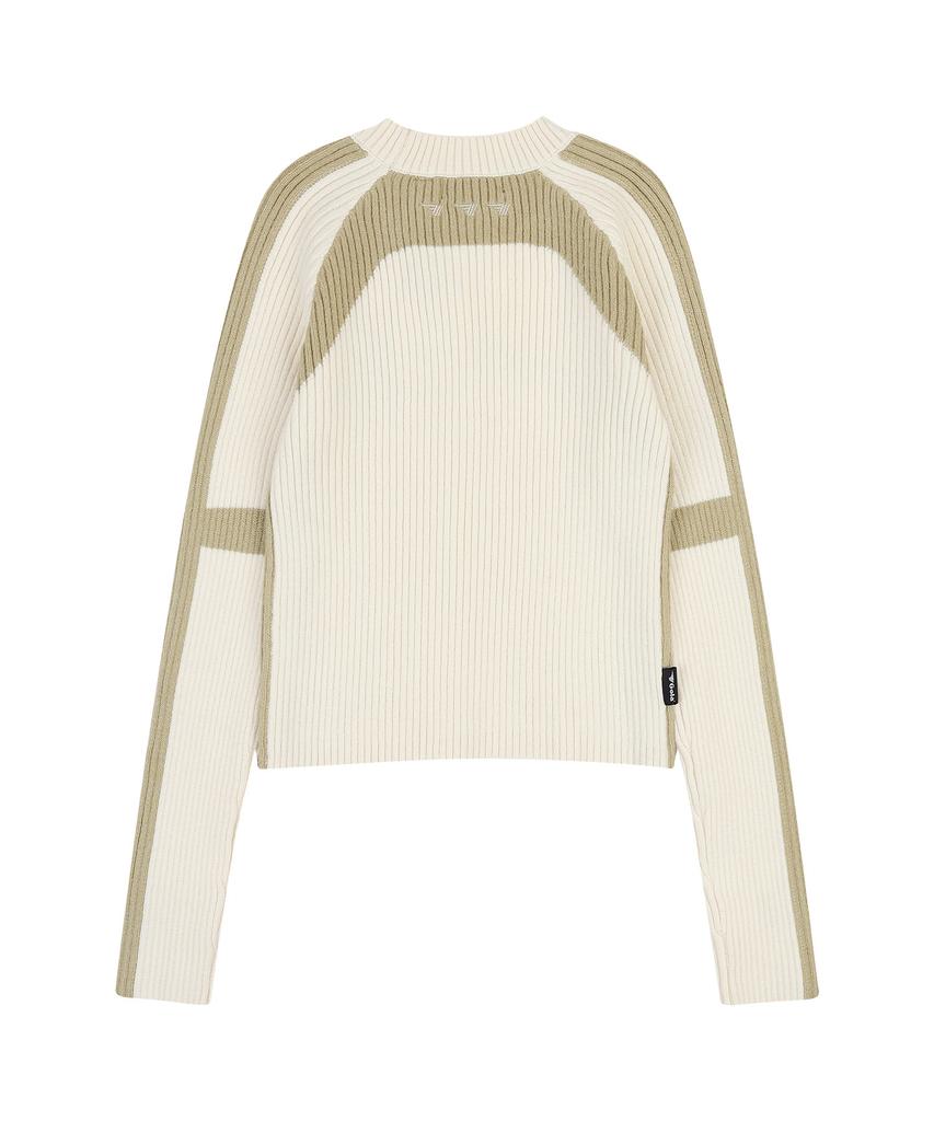GOLA W Sporty Color Block Knit Pullover [Ivory]