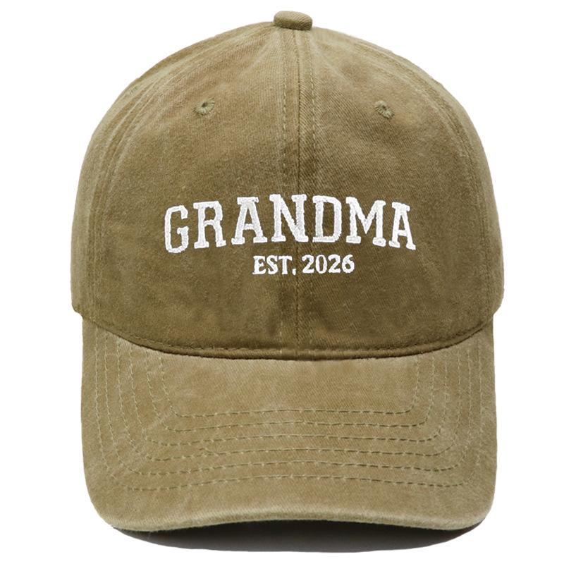 Hot Sale DAD MOM Embroidered Baseball Cap Washed Retro Male and Female Couples Casual Versatile Hat