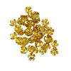 50 Stück 8 mm goldgefüllte 3D-Metallblumen-Abstandshalter-Perlenkappen zum Selbermachen von Schmuckstücken, Basteln
