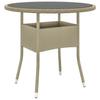 Vidaxl 5-Cz. Garden Furniture Set, Polyrattan, Beige