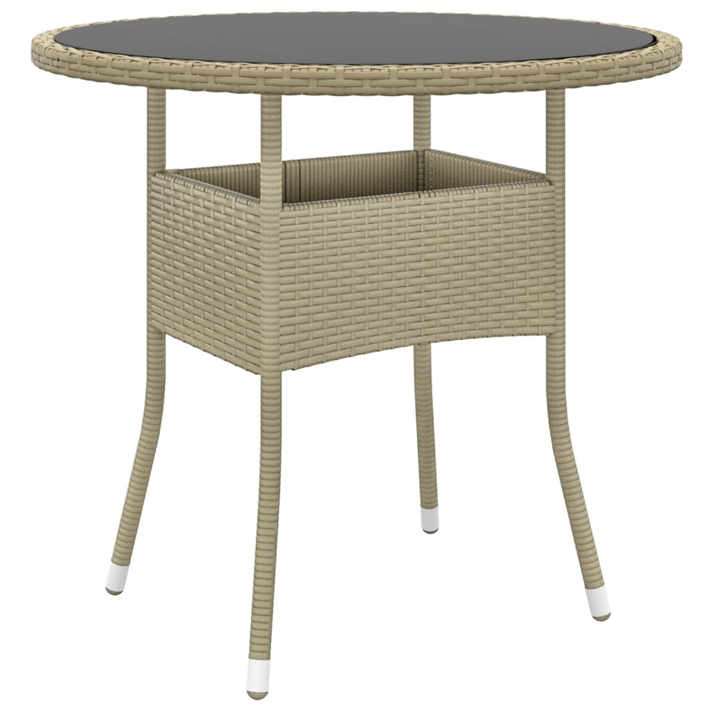 Vidaxl 5-Cz. Garden Furniture Set, Polyrattan, Beige