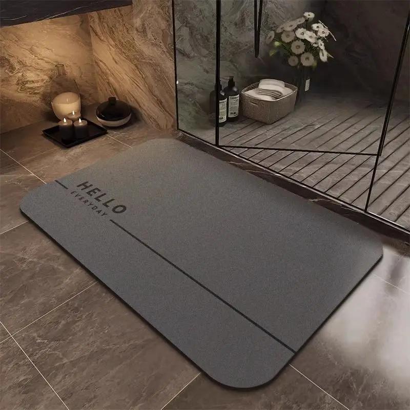 Diatom mud bathroom absorbent floor mat, resistant to dirt and slip, kitchen floor mat, household mat, carpet