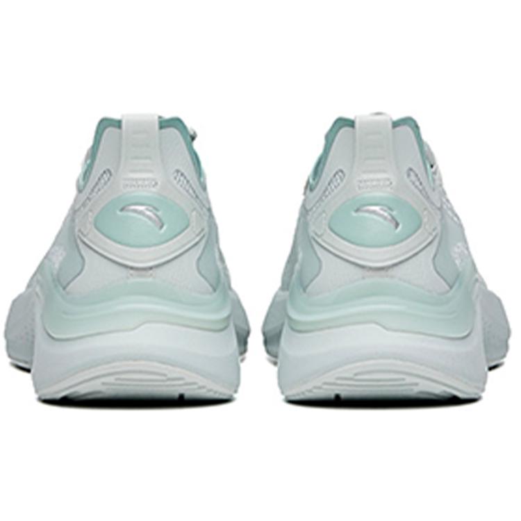 Anta Fabric Cushioning Slip Resistant Abrasion Resistant Low top Running Shoes Women's White Gray Green 922125536-5