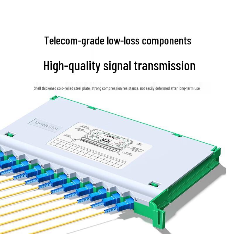 Ugreen 1U 12-Port 24-Core OM3 LC Fiber Optic Patch Panel