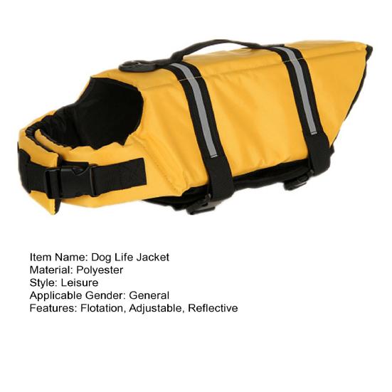 Yousheng Dog Life Jacket Reflective Dog Flotation Safety Vest with Rescue Handle for Swimming Boating Surfing Adjustable Lifejacket Swimwear for Small