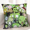 Invaders Zims Pillow Cases Cartoon Dark Comedy Cushion Covers Novelty Polyester Decorative Pillowcase For Living Room 18"X18"