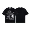ERD Melancholy Rich Second-generation American Trendy Loose Version Animation Printing Round Neck Short-sleeved T-shirt