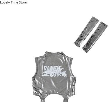 Lány Hip Hop Fényes Crop Top Nadrág Gyerek K-pop Jazz Rövidnadrág Tánc Culotte Ruhakészletek Gyerek Streetwear Lánycsapat Jelmez
