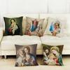 Virgin Mary Cushion Cover MotherDay Gift Throw Pillow Case Christianity Worship Home Decorative Pillow Cover Funda De Cojin Case
