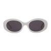 Leibeuntieolseu Lotus Lotus Acetate Oval Style Sunglasses Ivory Col.3
