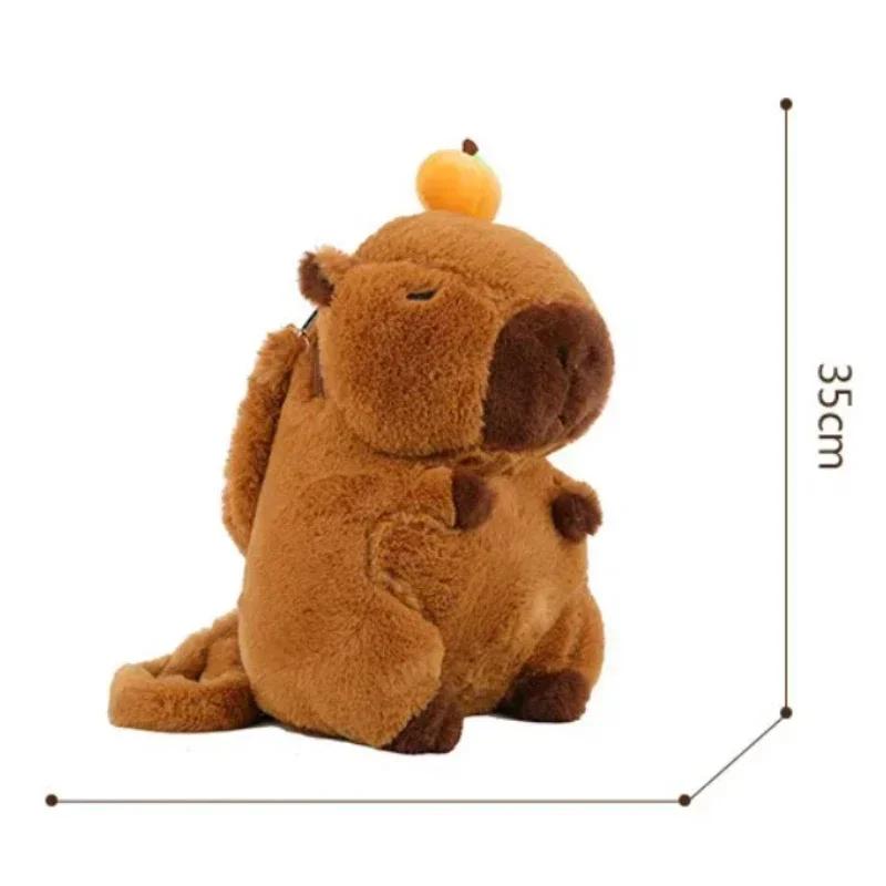 Capybara Pluche Rugzak Schattig En Charmant Mode Pluche Pop Bont Portemonnee Kinder Portemonnee Schoudertas Mini Rugzak Tassen Cadeaus ontworpen voor