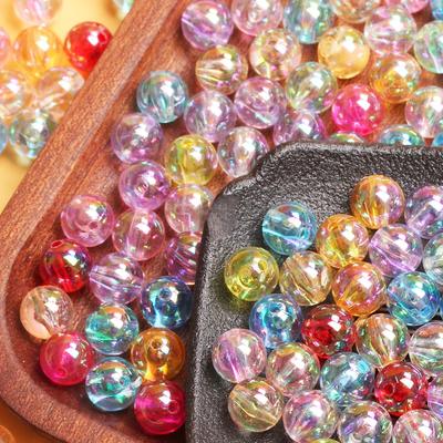 Mărgele distanțiere 1000/500 buc 6MM-10MM Fabricarea de bijuterii DIY Accesoriu pentru bijuterii de modă Brățară în formă rotundă Departament Mărgele acrilice
