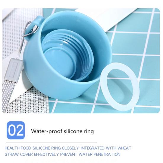 500ml Sports Bottle Large Capacity Fall Resistant Portable Square Water Mug with Handle for Camping