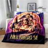 Game FINAL FANTASY Cartoon Blanket Kids Warm Blanket Flannel Soft Cozy Blanket Sofa Bed Blanket Travel Blanket Birthday Gift