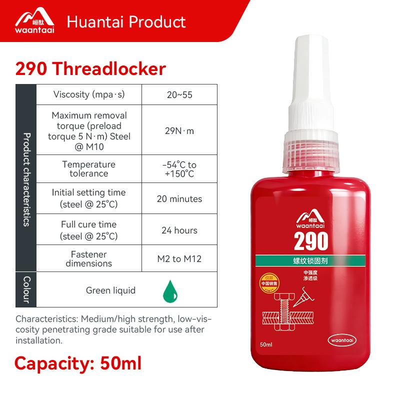 Threadlocker High-Temperature Resistant Thread Lock Screw Glues Anaerobic Glue Anti-loose Fastening Sealant
