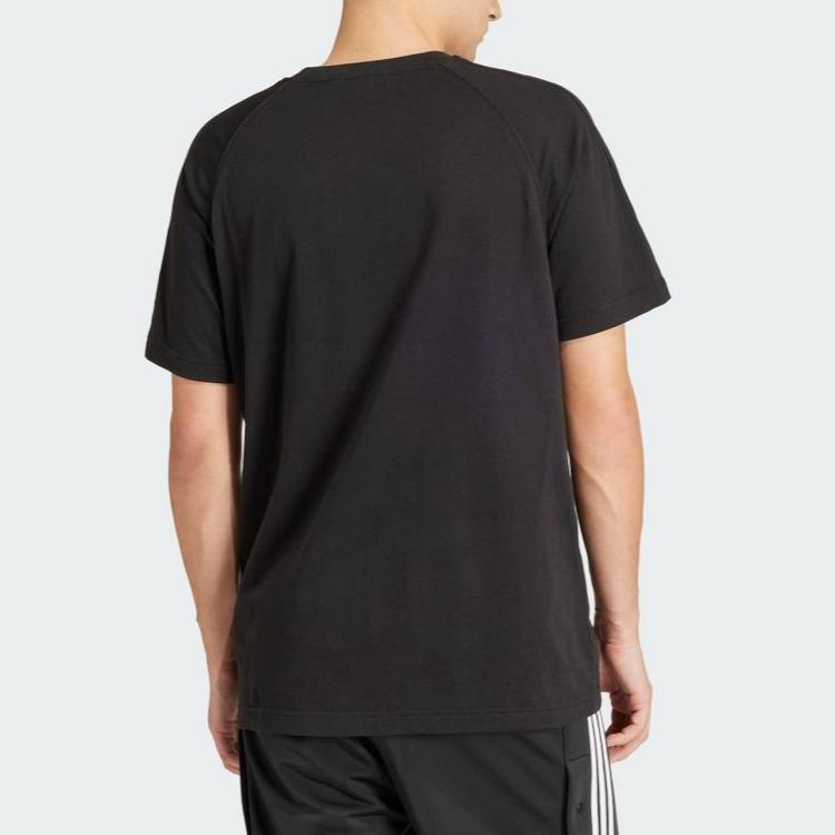 adidas Originals Sst T-Shirt Einfarbig Rundhals Kurzarm T-Shirt Herren Tops Schwarz IR9450