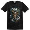 Astronaut Skull T Shirt Cosmic Space Paint Splash Gothic Art Graphic Design Tee