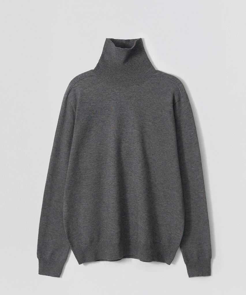 EZIO Seamless Turtle Knit_Charcoal