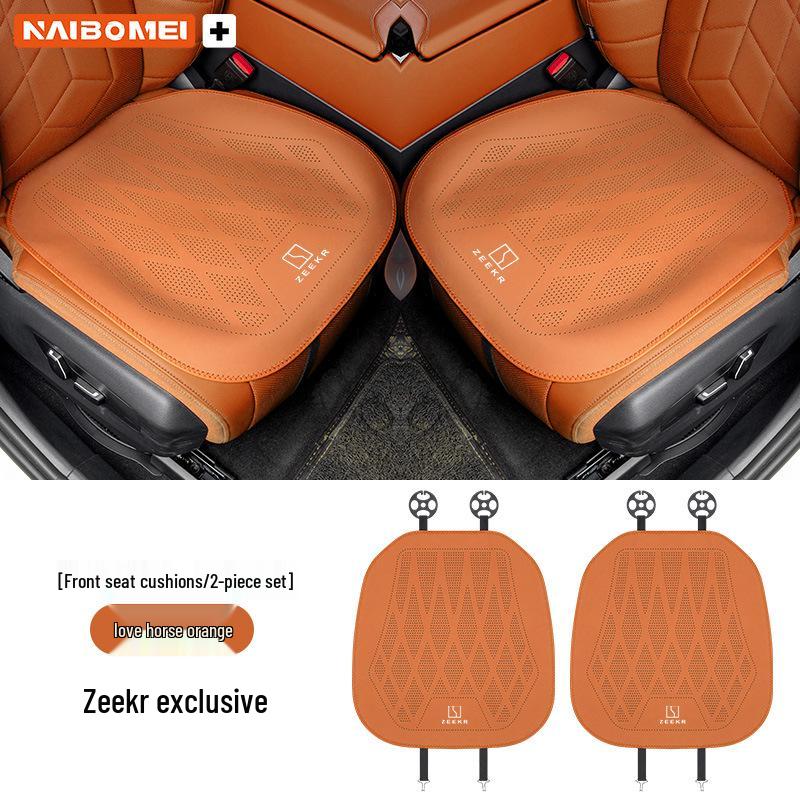 Universal Leather Seat Cover Set for Zeekr 001/X/009: Four-Season, Three-Piece Interior Accessories