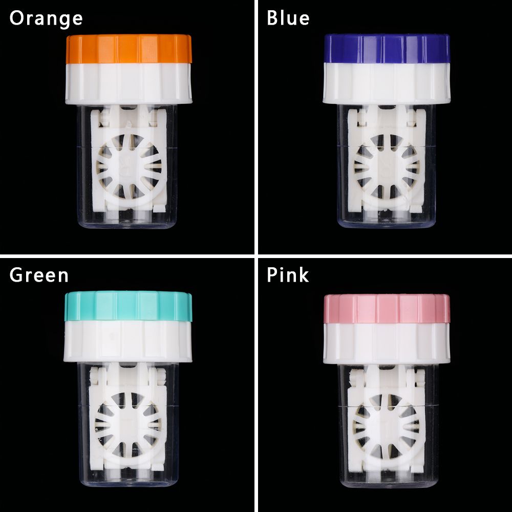 Fashion Mini Portable Candy Color Travel Glasses Holder Contact Lens Case Soaking Box