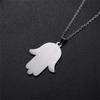 EUEAVAN Vintage Hamsa Hand of Fatima Pendant Necklace Stainless Steel Turkish Evil Eye Necklaces Spirit Lucky Jewelry for Man