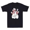 Cartoon Bowling Scared Bowling Pins Meme Funny Sport Bowler Gift Unisexs Tshirt