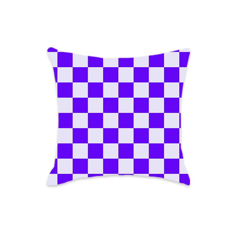Nouveau Housse d'oreiller géométrique à carreaux colorée pour canapé maison, Housse de coussin pour canapé, chevet, maison, échiquier