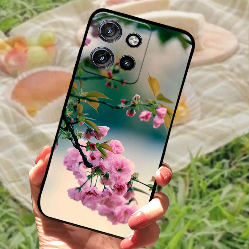 For Motorola Edge 50 Neo Case Edge50 For Moto Edge 50 Neo Phone Case Cover 50 Neo 6.4" Coque Black Silicone Soft Back Cover Case