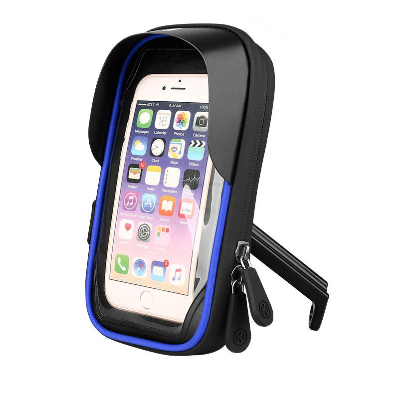 New Bike Mobile Phone Holder Support Handlebar Mount Bag for Samsung iPhone Universal Cell Phone Bracket Stand Bicycle Touch Screen Waterproof Cover