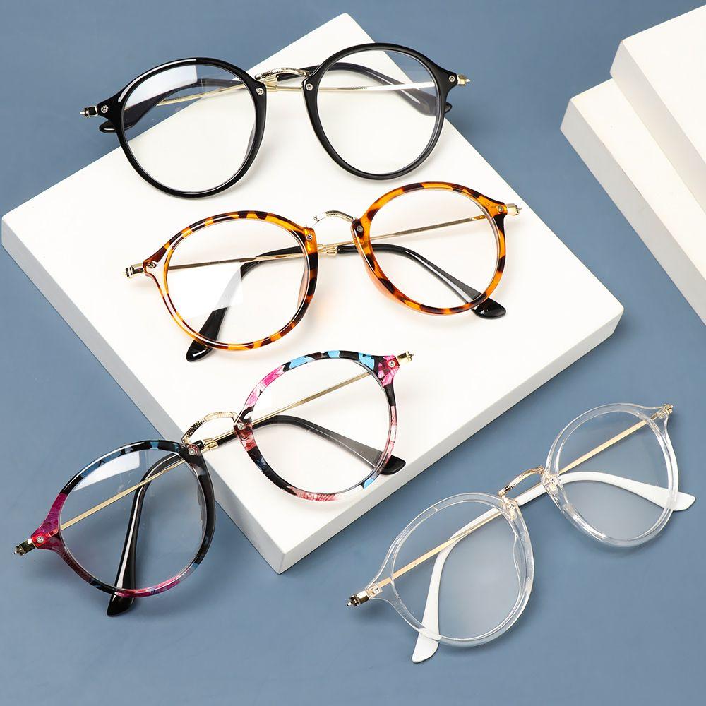Fashion Radiation Protection Vintage Eyewear Glasses Frame Flat Mirror Glasses Eyeglasses