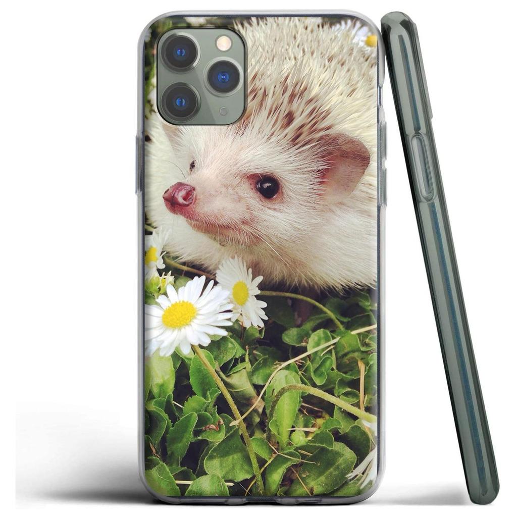 Kawaii Hedgehog Heart Silicone Case for Apple iPhone 18 12 Mini 11 Pro SE XS X XR Max 8 7 6S 6 Plus 5S