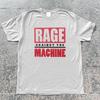 T-shirt Rage Against The Machine Logo Grande Unisex Cotone Bianco S-5XL