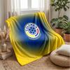Colombia Football Printed Flannel Blanket Skin Friendly Warm Decorative Throw for Indoor Couch Bed Daily Use
