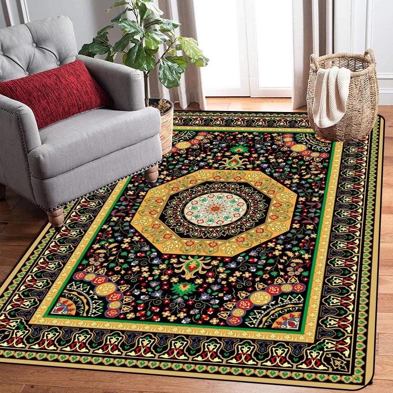 Große Größe großer Teppich traditioneller orientalischer Vintage-Bereichsteppich nordische Fußmatten europäischer Eingangsbereich alter bedruckter Teppich modern