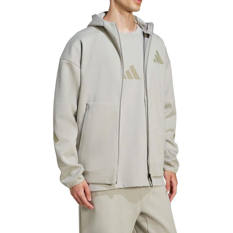 adidas Z.N.E. M FZ Sports Fitness Logo Long Sleeve Hooded Jacket Men Jackets JW4720