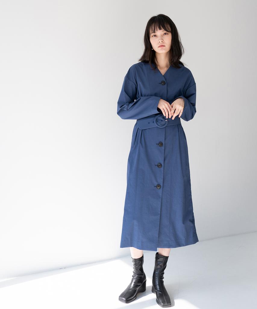 Gmges Button Down Dress (Indie Navy)