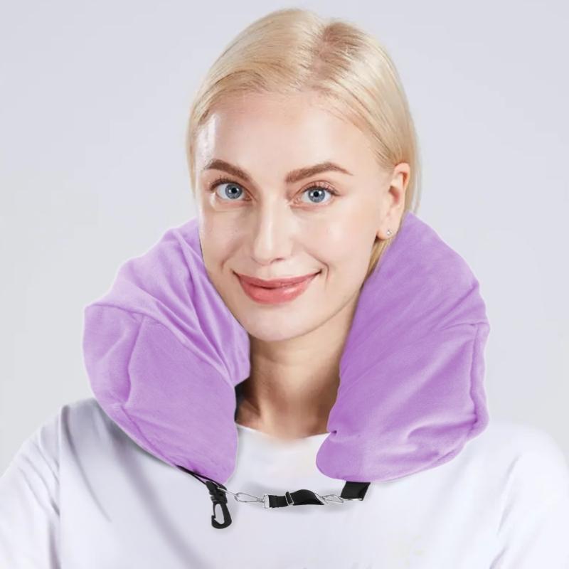 Travel Neck Pillow with Clothes Stuffable Travel Pillow Stuffable Neck Pillow Fillable Neck Pillow for Airplanes Travel