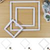 Plastic Embroidery Hoop Square Embroidery Frame Reusable Cross Stitch Snap Frames White Plastic Quilting Hoops Quilting