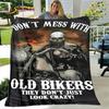 Retro Vintage Motorcycle Skull Soft Plush Blanket,Flannel Blanket Throw Blanket for Living Room Bedroom Bed Sofa Picnic Cover