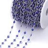 1Meter Colorful Glass Crystal Beads Chain Copper Chains for Necklace Bracelet Jewelry Making DIY Components Accessories