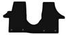 BASIC Black Velour Floor Mats For: Volkswagen Transporter T5 Delivery Van (2003-2015)