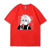 Killua Zoldyck Grafisk Trykk T-skjorte Unisex Sommer Casual Rund Hals Kortermet Streetwear Mote Anime T-skjorte