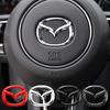 LGIY9 ABS Car Steering Wheel Center Sticker Car Interior Stickers Decoration Accessories for Atenza CX-4 CX-5 Axela