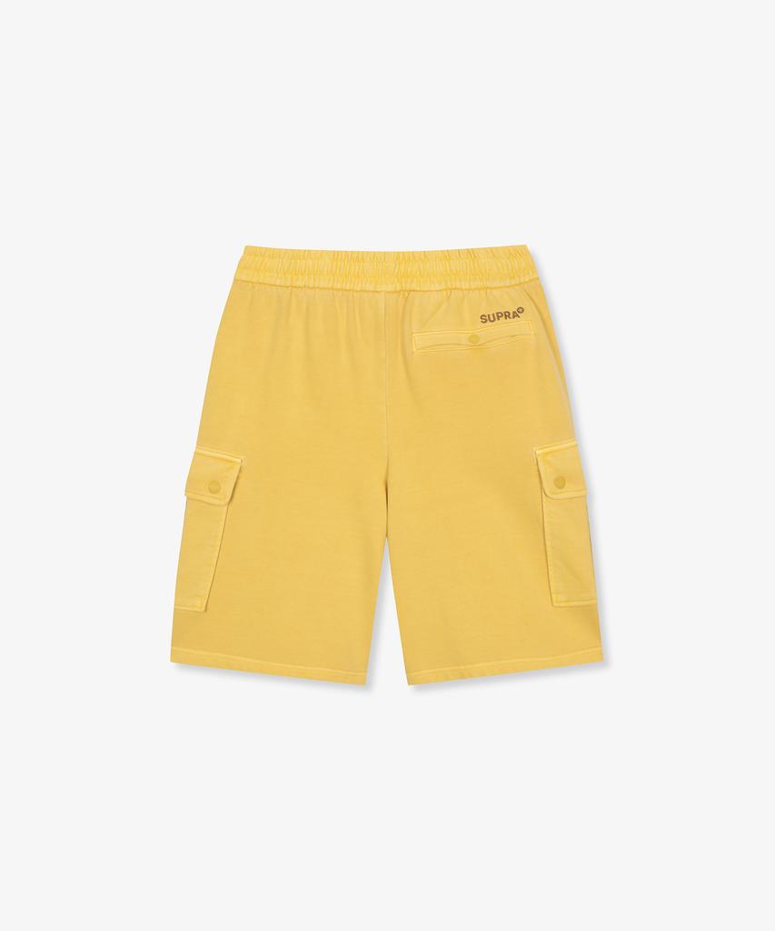 SUPRA Garment-Dyed Cargo Shorts (Yellow)