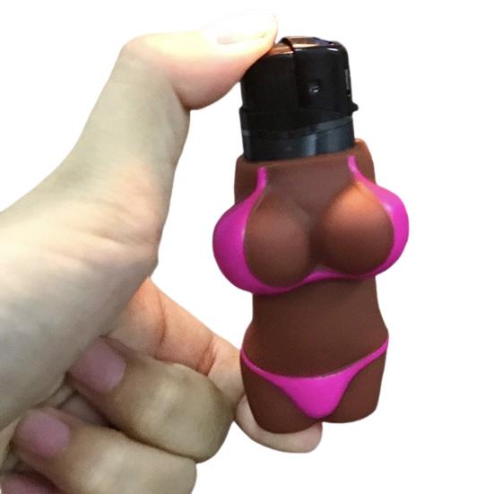 1Pc/2Pcs Igniter Case Creative Sexy Body Shape Silicone Ignition Machine Cover Durable Protection Case for Home