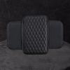 Car Armrest Mat Leather Armrest Cover Cushion with Side Storage Pockets Car Center Console Cover Car Interior Accessory for Car Truck RV SUV