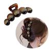 Popular Chic Beaded Hair Claw Strong Secure Hair Clamp Fashionable Geometric Ponytail Holder for Various Occasion