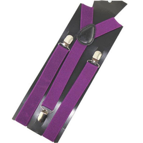 Unisex Elastic Y-Shape Braces Men's Women's Adjustable Clip-on Suspenders